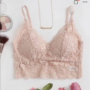 Scallop Floral Lace Bralette